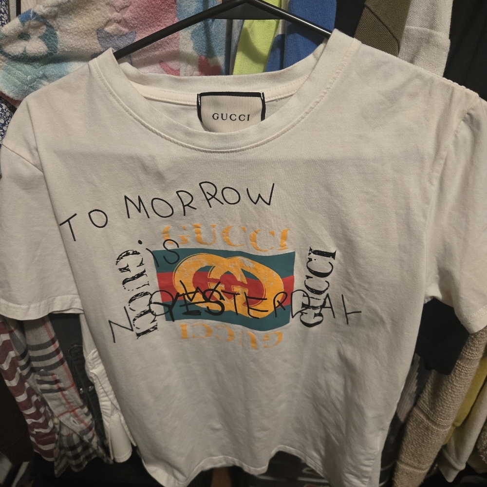Gucci "TOMORROW IS NOW YESTERDAY"